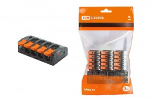 TDM клемма СМК с рычагом СК-615 (5x2,5мм2), 32А, (уп.5шт, цена за уп) (10!) SQ0527-0033