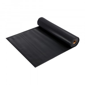 Коврик-дорожка ПВХ  ПОЛОСКА 2,3 мм 0,9*10 м, против скольжения, черный VORTEX