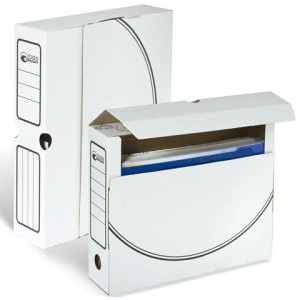 Лоток-коробка (накопитель документов) белый, 75мм (на 700л .), 203  121485