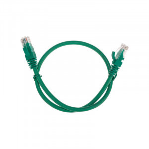 REXANT коммутац. шнур (патч-корд) U/UTP, cat6, 0,5м, литой, RJ45-RJ45, LSZH, зеленый, 02-0296-05