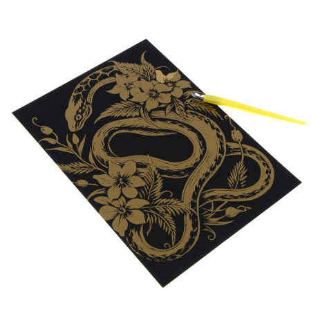 ХОББИХИТ Набор для творчества "Гравюра", 24,7x17,8см, картон, PP, 8 дизайнов