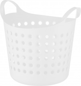 Корзинка универсальная Soft 4,1л (24,6*20,6*22,2см) пластик, белый 312625 Рыжий кот