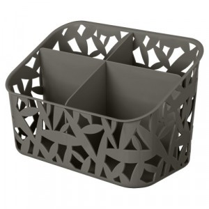 Органайзер универсальный (19,5*11,9*12,6см) пластик, серый 433274211 Econova/Бытпласт