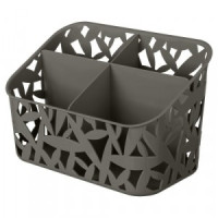 Органайзер универсальный (19,5*11,9*12,6см) пластик, серый 433274211 Econova/Бытпласт