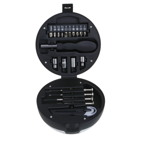 РОКОТ Набор подарочный: 4 головки, 10 бит, отвертка под биты, нож, 4 отвертки для точных работ