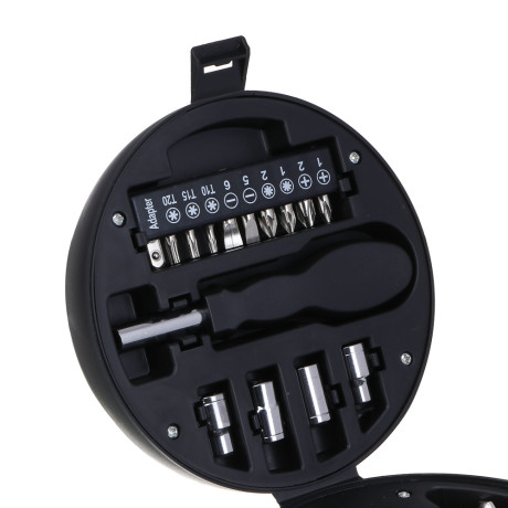 РОКОТ Набор подарочный: 4 головки, 10 бит, отвертка под биты, нож, 4 отвертки для точных работ