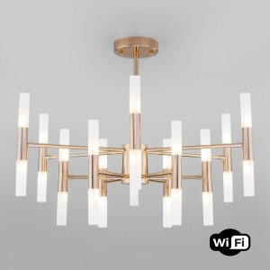 Bogate's Люстра G4 24x3W 600x500 металл белый/золото Bastone 350 a054006