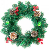 Венок Новогодний SYCB17-058 30 см Волшебная страна