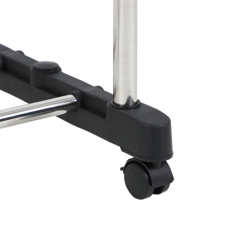 VETTA Вешалка напольная гардеробная, две полки, на колесиках, 145х155х43см