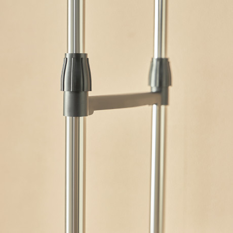 VETTA Вешалка напольная гардеробная, две полки, на колесиках, 145х155х43см