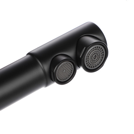 СоюзКран Смеситель для кухни с фильтром для пит. воды, картридж 35мм, нерж. сталь, черный SS01-G132