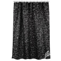 BY Русские Супергерои Шторка для ванной, с утяжелителем, полиэстер 90 г/м2, 180x180см, чёрная