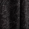 BY Русские Супергерои Шторка для ванной, с утяжелителем, полиэстер 90 г/м2, 180x180см, чёрная
