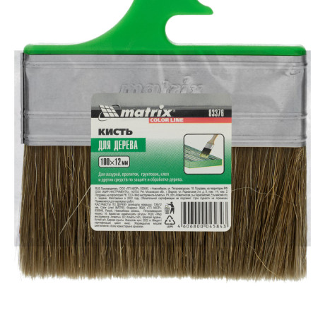 Кисть флейцевая "Работы по дереву" Color Line 100 х 12 мм Matrix