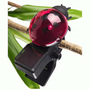 Св-к декоративный на прищепке "Божья коровка" на солнечной батарее 109157 Park