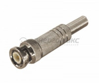 Штекер BNC под пайку с пружиной металл (универсальный) PROCONNECT цена за шт (50!), 05-3075-4