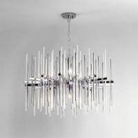 Bogate&#039;s  св-к подвесной  E14 8x60 Вт 800х800х500 металл прозрачный/хром Allure 355/8 a057234