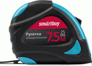 Smartbuy Рулетка измерительная, 7.5мх25мм, прорез. корпус,2 фиксатора, усиленн зацеп, SBT-MTP-7525P2