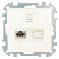 Bylectrica СТИЛЬ мех. компьютерной розетки беж., (РК18-007 беж.)