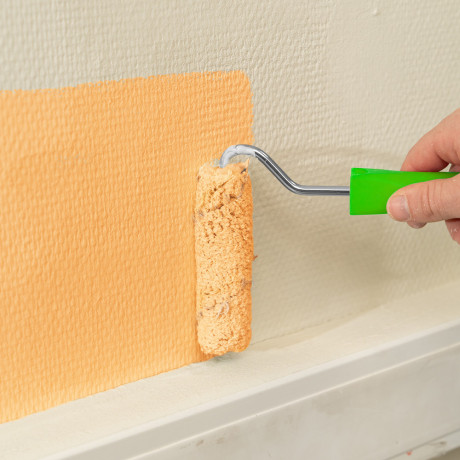 Мини-валик сменный "Водные краски", 110 мм, ворс 12 мм, D 16 мм, D ручки 6 мм, полиэстер Сибртех