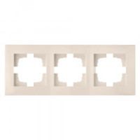 Bylectrica НОВЫЙ СТИЛЬ рамка 3 мест. СУ беж., (ЮЛИГ.735212.553 бежевый)