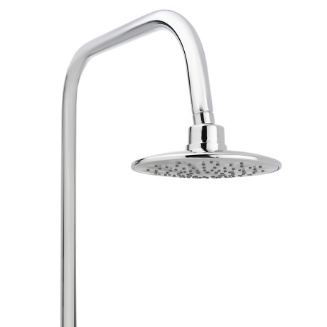 СоюзКран Душевая система со смесителем (кер. кран-буксы 1/2, цинк), верхний душ 1 режим, хром, тип 2