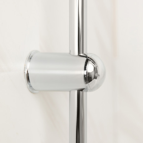 СоюзКран Душевая система со смесителем (кер. кран-буксы 1/2, цинк), верхний душ 1 режим, хром, тип 2