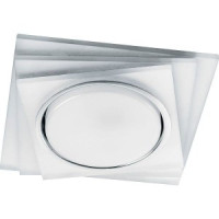 Feron св-к встр. GX53 CD5023 квадрат подсветка св-д 4K матовый хром стекло 125(85)х25 40521