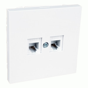 Bylectrica CARRE мех. роз. СУ 2 мест. тел. (корп. ABS) белый (ТР24-6602)