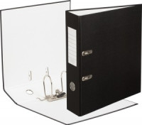 Папка-регистратор ,80 мм Элементари , черны Экономи,б/мет уголков 1026490