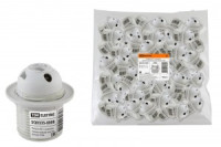 TDM патрон E27 пластик, люстровый с кольцом, термостойкий, белый 4А (50!) SQ0335-0008