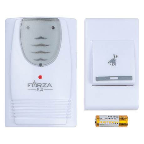 FORZA Звонок беспроводной дверной, 32 мелодий, 1x23A, 2xAA