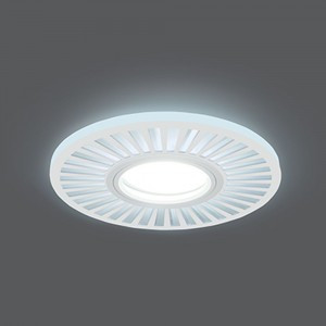 Gauss BL136 св-к встр. Gu5.3, 3W 4000K 4K круг/узор белый d190