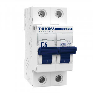 TOKOV Electric автоматический выкл. 2P 6А 6кА х-ка C  TKE-PZ60-MCBI-2-6-C