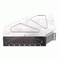 Промрукав Угол горизонтальный 90 градусов с крышкой Стандарт 500х80 PR16.0626