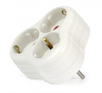 SmartBuy разветвитель (тройник) 3роз. 16А (АБС-пластик, круглый, земля, белый) SBE-16-A01-3z