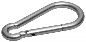 Карабин ЗУБР "МАСТЕР" DIN 5299С, оцинкованный, 6мм, 1 шт