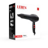 LEBEN Фен для волос, 900 Вт, 2 скорости, 2 темп.реж., черный, концентратор
