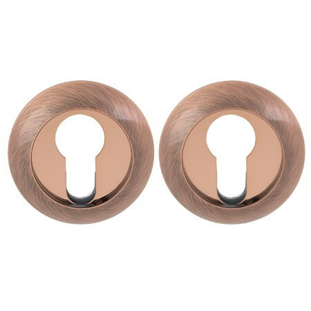 Накладка под цилиндр AVERS DP-C-12-AC  медь (1пара) Россия  \10