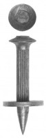 Дюбель гвоздевой, оцинкованный с насаженной шайба в п/э пакете, 4,5x60мм, 10шт