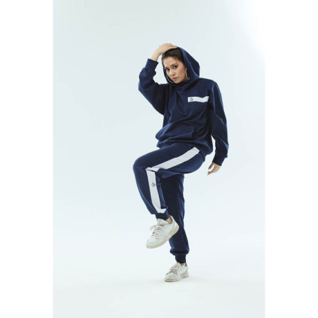 BY KRL Брюки женские, хлопок / синтетические волокна, цвет темно-синий, размер S