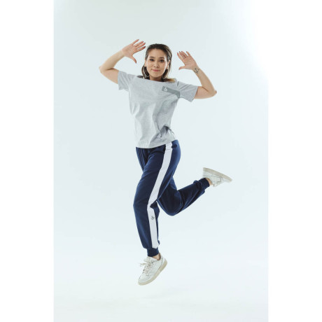 BY KRL Брюки женские, хлопок / синтетические волокна, цвет темно-синий, размер S