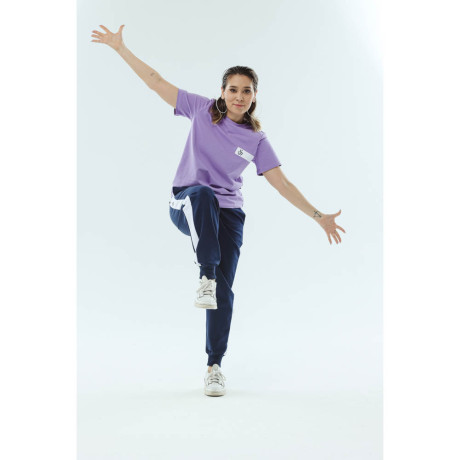 BY KRL Брюки женские, хлопок / синтетические волокна, цвет темно-синий, размер S