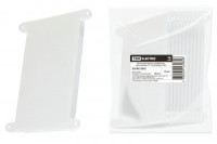 TDM Крышка финишная 124х80 белая (для коробки СУ 118х76х60мм) (10!) SQ1402-9505