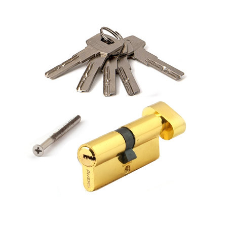 Личина Avers ZM-70-C-G (золото) перфоключ с Вертушкой (материал ЦАМ)  \10 (100)