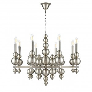 LUMION 8107/8 MODERNI LN25 никель, мет. Люстра Е14 8x40W 220V NANA