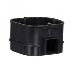 EKF Коробка установочная КМТ-010-003 для твердых стен, усиленная, 60х60х43 полипропилен, черная, вин