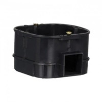 EKF Коробка установочная КМТ-010-003 для твердых стен, усиленная, 60х60х43 полипропилен, черная, вин