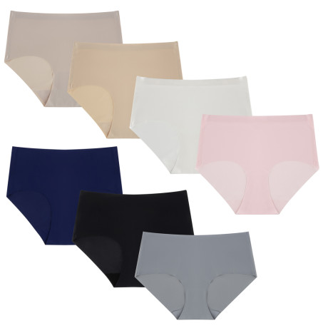 Трусы женские бесшовные слипы, р. 44, 85% нейлон, 15% спандекс, ластовица 100% хлопок