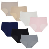 Трусы женские бесшовные слипы, р. 44, 85% нейлон, 15% спандекс, ластовица 100% хлопок